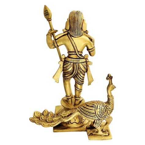 Kartikeya Subramanya (Murugan) Swami Brass Idol Get online at best price