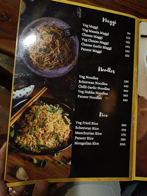 Menu at Meow the Cat Cafe, Raipur