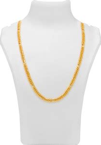 Wide way Zoa Collections Micro plated Double Sachin Chain for Men Brass ...