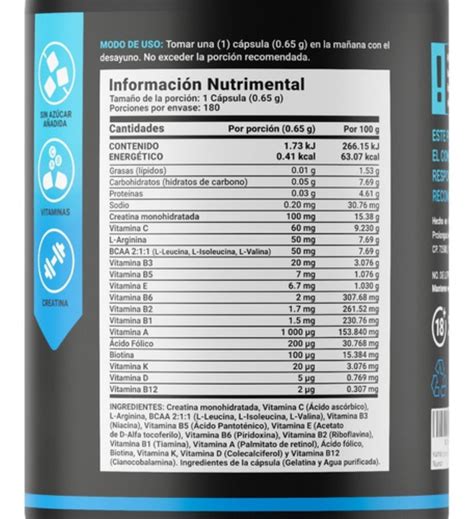 Vitaminas Para Hombre Multivitaminico 180 Capsulas B Life