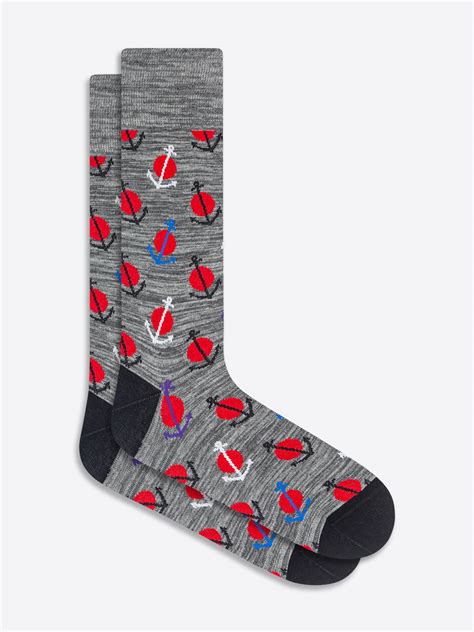 Fancy up ME Women and Men fashion clothing and shoes – Anchor Mid-Calf Sock