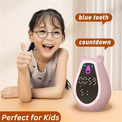 NYRWANA Bear Alarm Clock, Bear Alarm Clock for Heavy Sleepers, Digital ...
