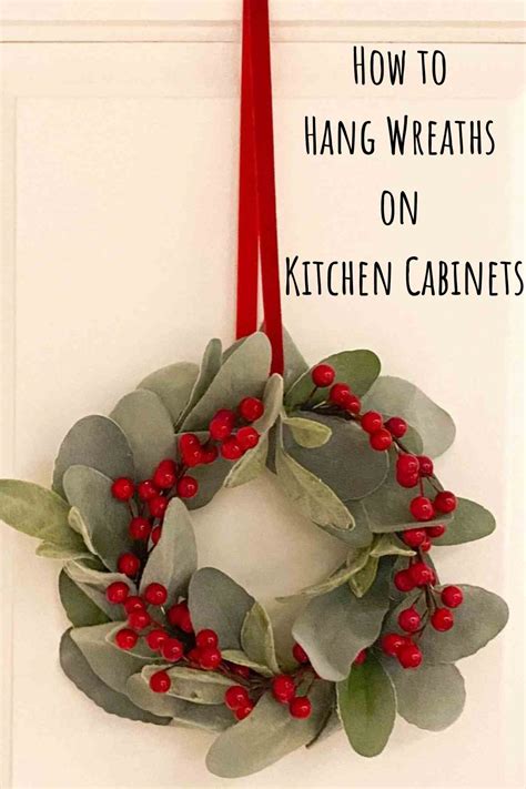 How to Hang Wreaths on Kitchen Cabinets: Simple & Quick – Pink Pop Design