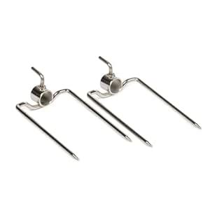 TITAN GREAT OUTDOORS Ash & Ember Pair Dual Prong BBQ Rotisserie Forks ...