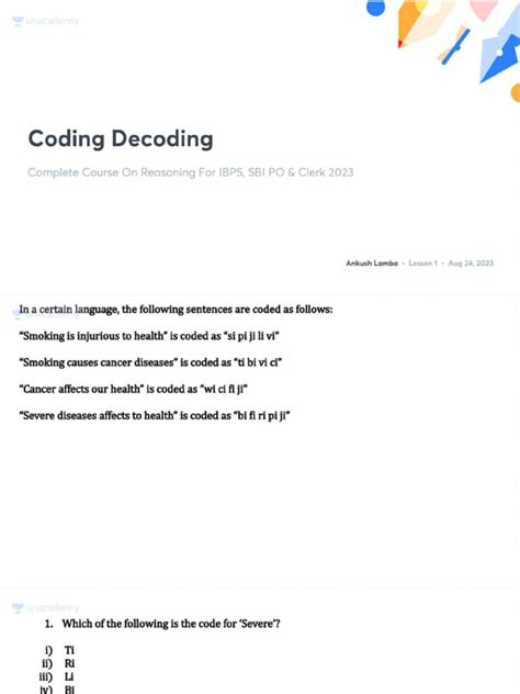 Image result for Coding/Decoding including Zero
