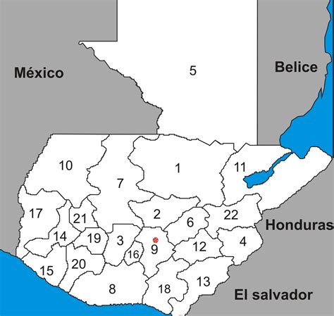 Guatemala Regions Map