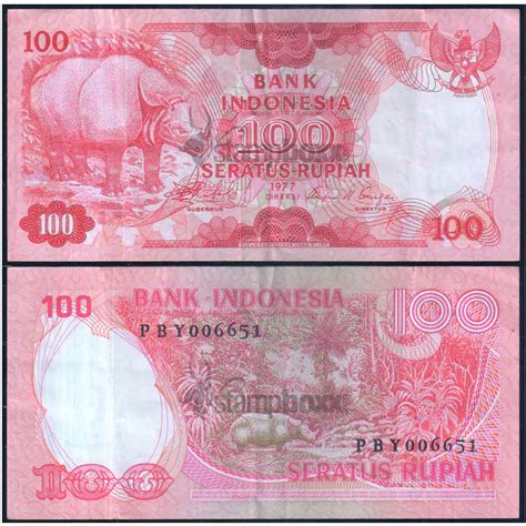INDONESIA 100 RUPIAH 1977 P-116 USED GRADE – Stampboxx