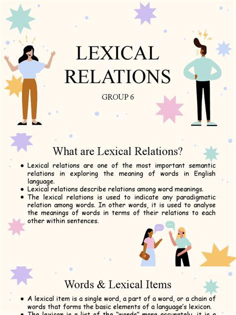 Image result for Lexical Relations