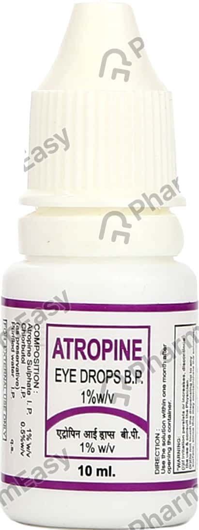 Atropine 1 % Eye Drop (10): Uses, Side Effects, Price, Dosage ...