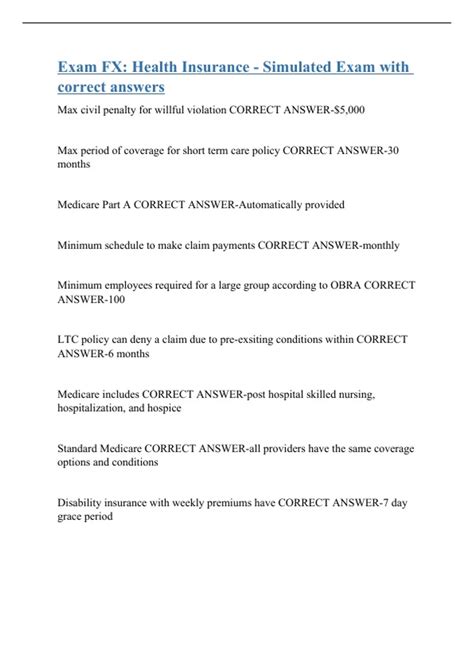 Image result for Health Insurance Exam Tips