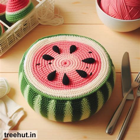 Watermelon Crochet Dishwasher Cover Ideas, Summer Crochet Ideas