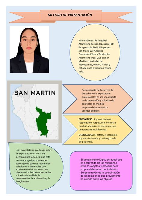 FORO DE Presentacion P. L -Las expectativas que tengo sobre la ...