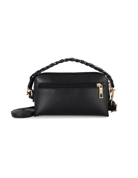 Hadid Black Large Bowling Sling Bag