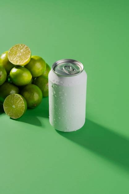 Refreshing drink with lime arrangement | Free Photo