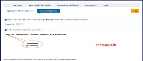 Request for Nil/Lower Deduction/Collection Certificate (Form 13 ...