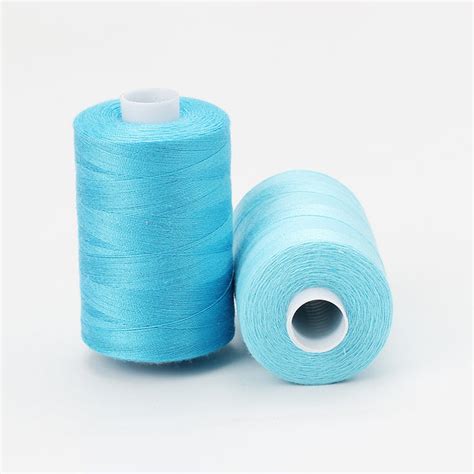 Household sewing thread gradient blue 10 rolls set 1000 yards 402 colo ...