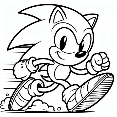Printable Super Sonic Coloring Pages