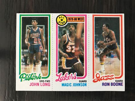 Lot - 1980-81 Topps Magic Johnson Rookie Card