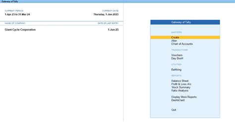 Stock Summary Reports in Tally Prime