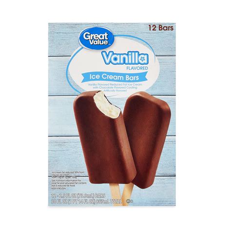 Great Value Vanilla Flavored Ice Cream Bars | Fig App