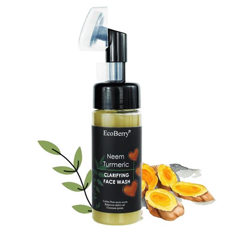 EcoBerry Neem and Turmeric Face Wash, Organic Natural Care