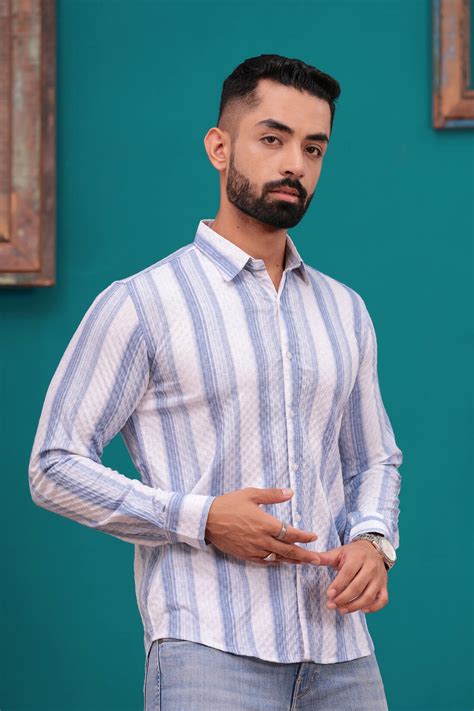 LITE BLUE STRIP LINING SHIRT – Style Jaipur