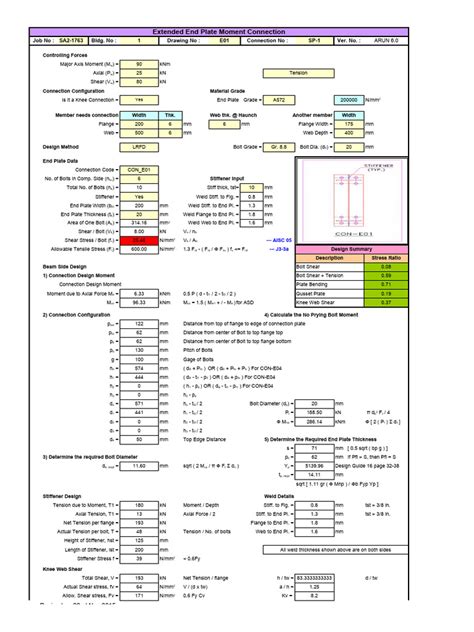 Image result for Moment Connection Design Example