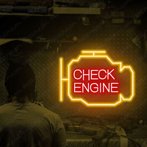 Image result for Neon Check Engine Light