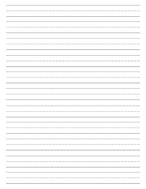 Handwriting Practice Paper Free Printable: Improve Your Writing Skills — Calendars 123