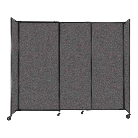Versare StraightWall Freestanding Mobile Partition, 72"H x 86"W ...