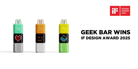 Geek Bar Wins the 2025 iF DESIGN AWARD for Two Innovative