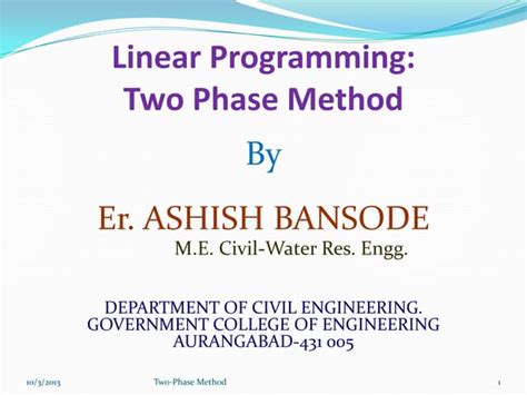 Image result for Tho Phase Method Linear Prgraming Problem
