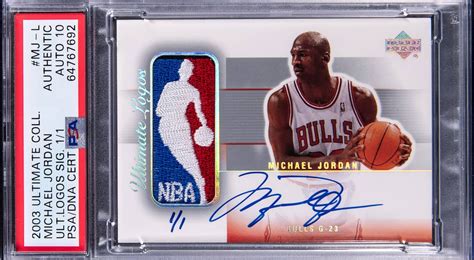 Michael Jordan's Signed Game-Used Logoman Patch Card Sells For Record ...