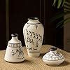 Buy ExclusiveLane 'Warli Tales' Terracotta Flower Vase for Living Room ...