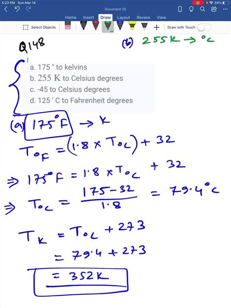 SOLVED:Carry out the indicated temperature conversions. a. 175 " to ...