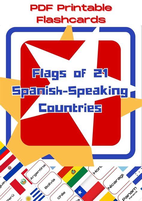 Spanish Classroom Decor – Flags of 21 Spanish-speaking Countries ...
