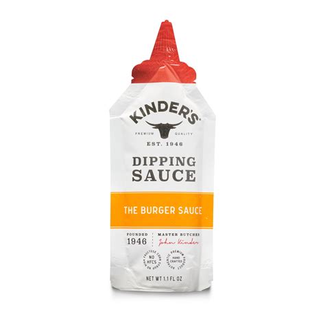 Kinder's The Burger Sauce for Dipping Barbecue, 1.1 oz - Walmart.com