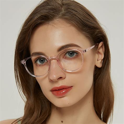 Averies Round Pink Full-Frame TR90 Eyeglasses | GlassesShop
