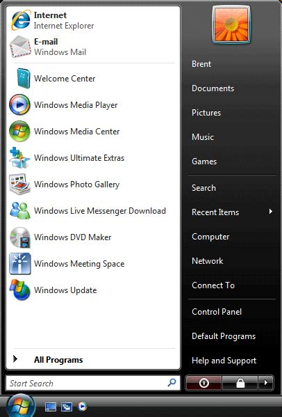 Image result for Windows 7 Start Menu All Programs