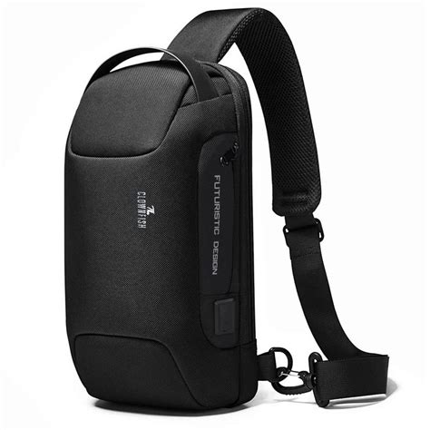 THE CLOWNFISH Multifunctional Water Resistant Sling bag with USB Charg ...