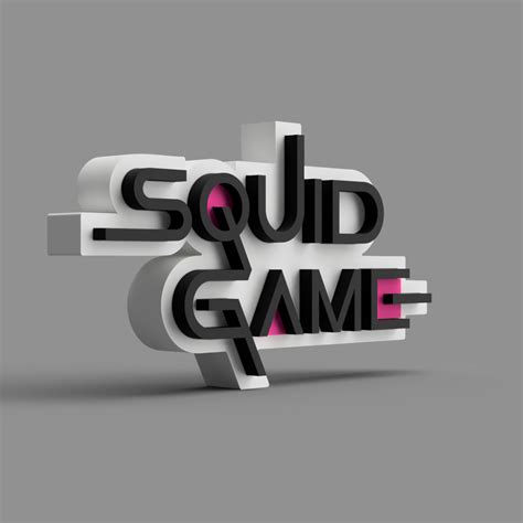 STL file Squid Game Logo 🦑 (3MF)・Design to download and 3D print・Cults