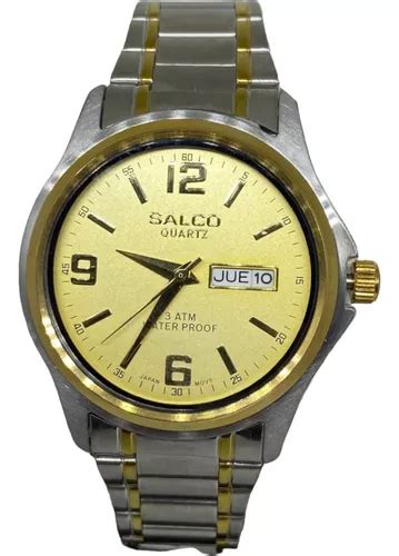 Reloj Salco Calendario Negro