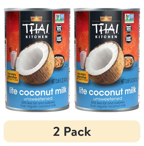 (2 pack) Thai Kitchen Non-GMO Gluten Free Gluten Free Lite Coconut Milk ...