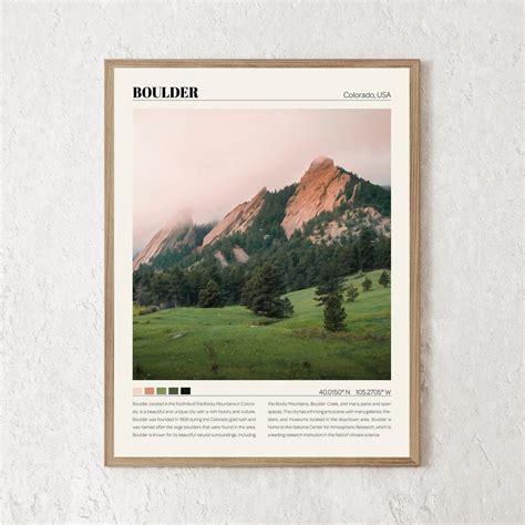 Boulder Print | Boulder Wall Art | Boulder Poster | Boulder Photo ...