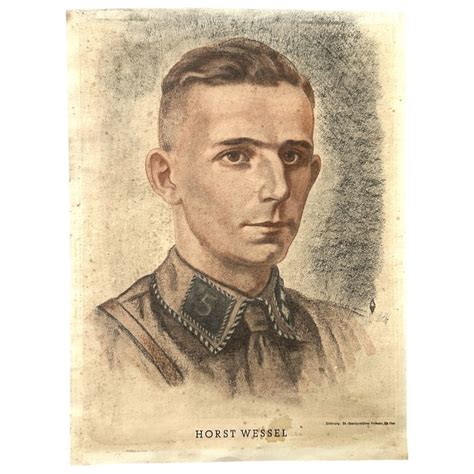 Original WWII German Horst Wessel poster - Oorlogsspullen.nl ...