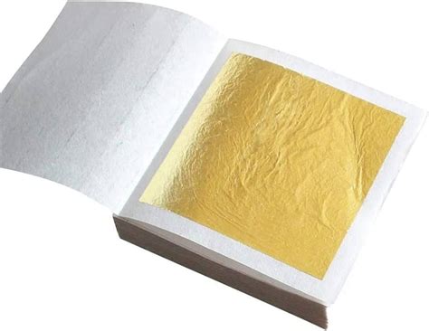 Buy A.S.K VARK Pure Edible 24k Gold Varak Vark Golden leaf 50MMx50MM ...