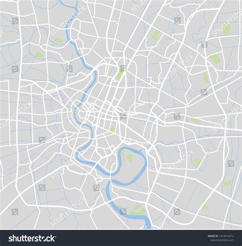 Vector Color Map Bangkok Thailand City Stock Vector (Royalty Free) 1314412412 | Shutterstock