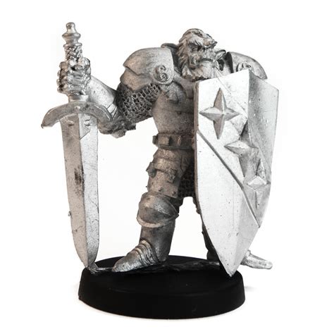 Stonehaven Miniatures Half Orc Warrior Figure For 28mm Scale Table ...