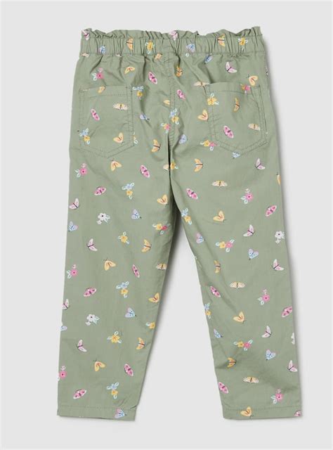 Buy Girls Printed Paperbag Waist Trousers Online at just Rs. 599.0 ...
