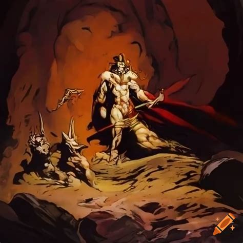 Frank frazetta-inspired castlevania artwork
